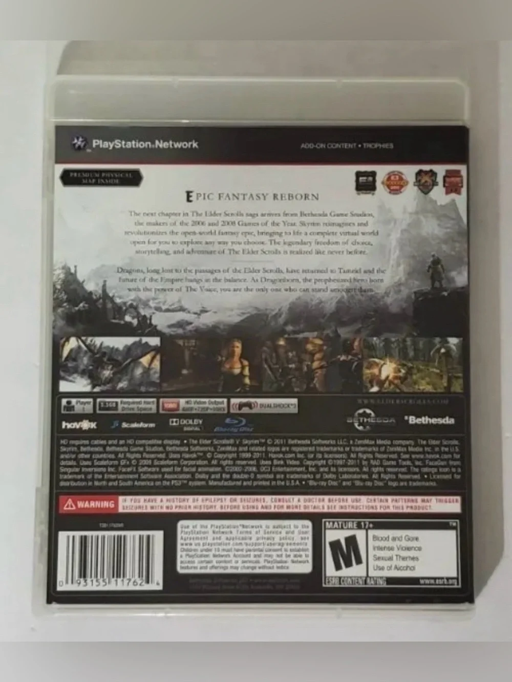 The Elder Scrolls V: Skyrim (Sony PlayStation 3, PS3, 2011)